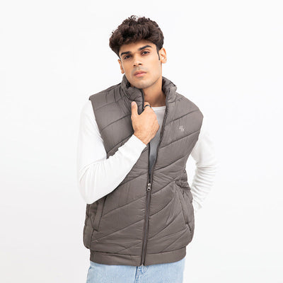 DARK GRAY S/L BOMBER JACKET