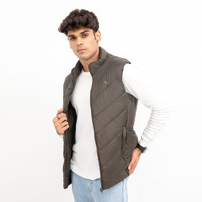DARK GREEN S/L BOMBER JACKET