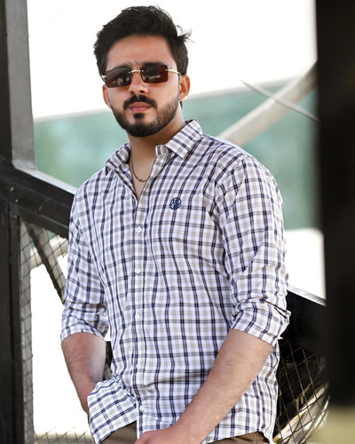 Casual Shirt Check- Magenta