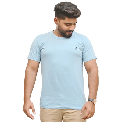 Round Neck T-Shirt Light Blue