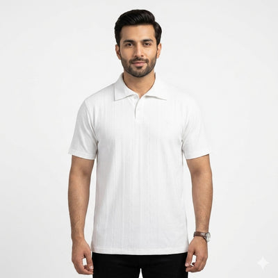 Men's Polo Turkey Shirt- White