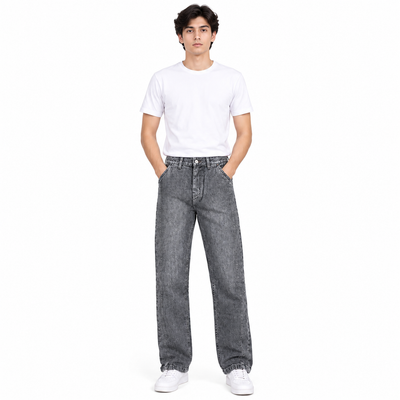 Oversized Loose Fit Jeans for men – Black