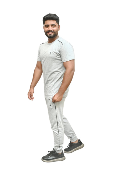 Jersey Track Suit - Silver - ASY Garments