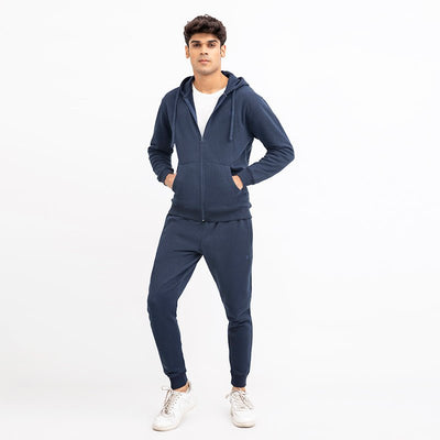 NAVY BLUE HOODIE TRACK SUIT - ASY Garments
