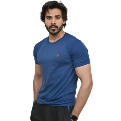 Round Neck T-Shirt Blue - ASY Garments