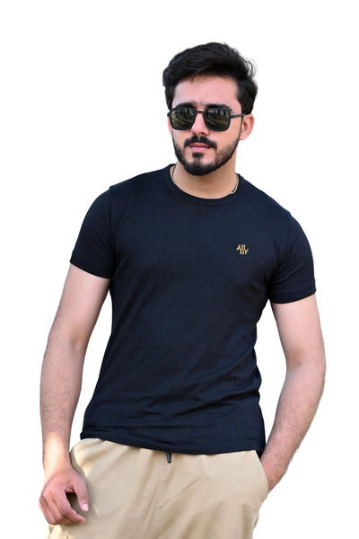 Round Neck T-Shirt Black - ASY Garments