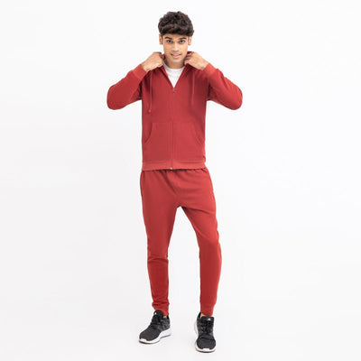 RED HOODIE TRACK SUIT - ASY Garments