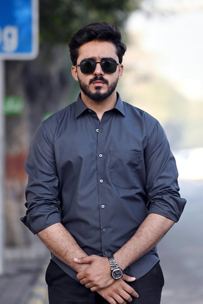 Dress Shirt-Gray - ASY Garments
