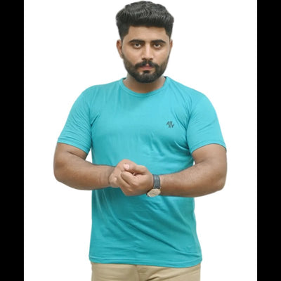 Round Neck T-Shirt Blue - ASY Garments