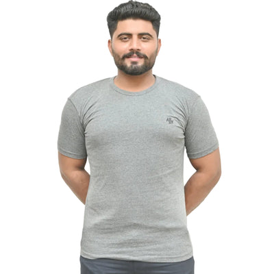 Round Neck T-Shirt Gray - ASY Garments
