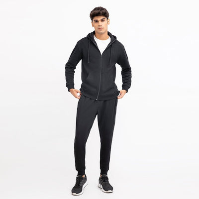 BLACK HOODIE TRACK SUIT - ASY Garments