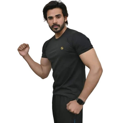 Round Neck T-Shirt Black - ASY Garments
