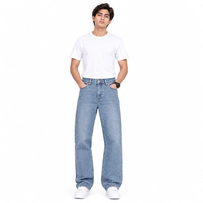 Regular Fit Denim Jeans | Light Blue